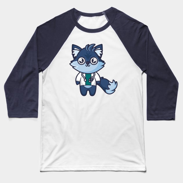 I'm Fine Doctor Wolf Baseball T-Shirt by onama.std